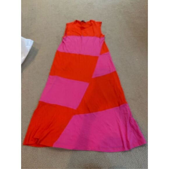 Elizabeth and James Dove Colorblock Asymmetric Dress - Picture 2 of 5